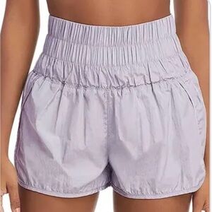 Free people high waisted running shorts. Lavender